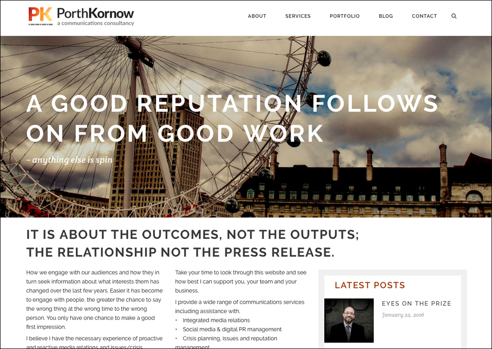 Home page Porth Kornow
